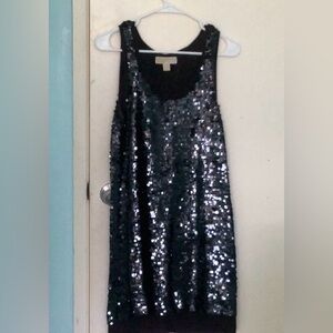 Michael Kors Sequin Black Dress